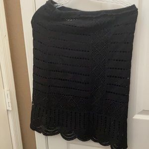 Xhilaration lined crocheted skirt (M)